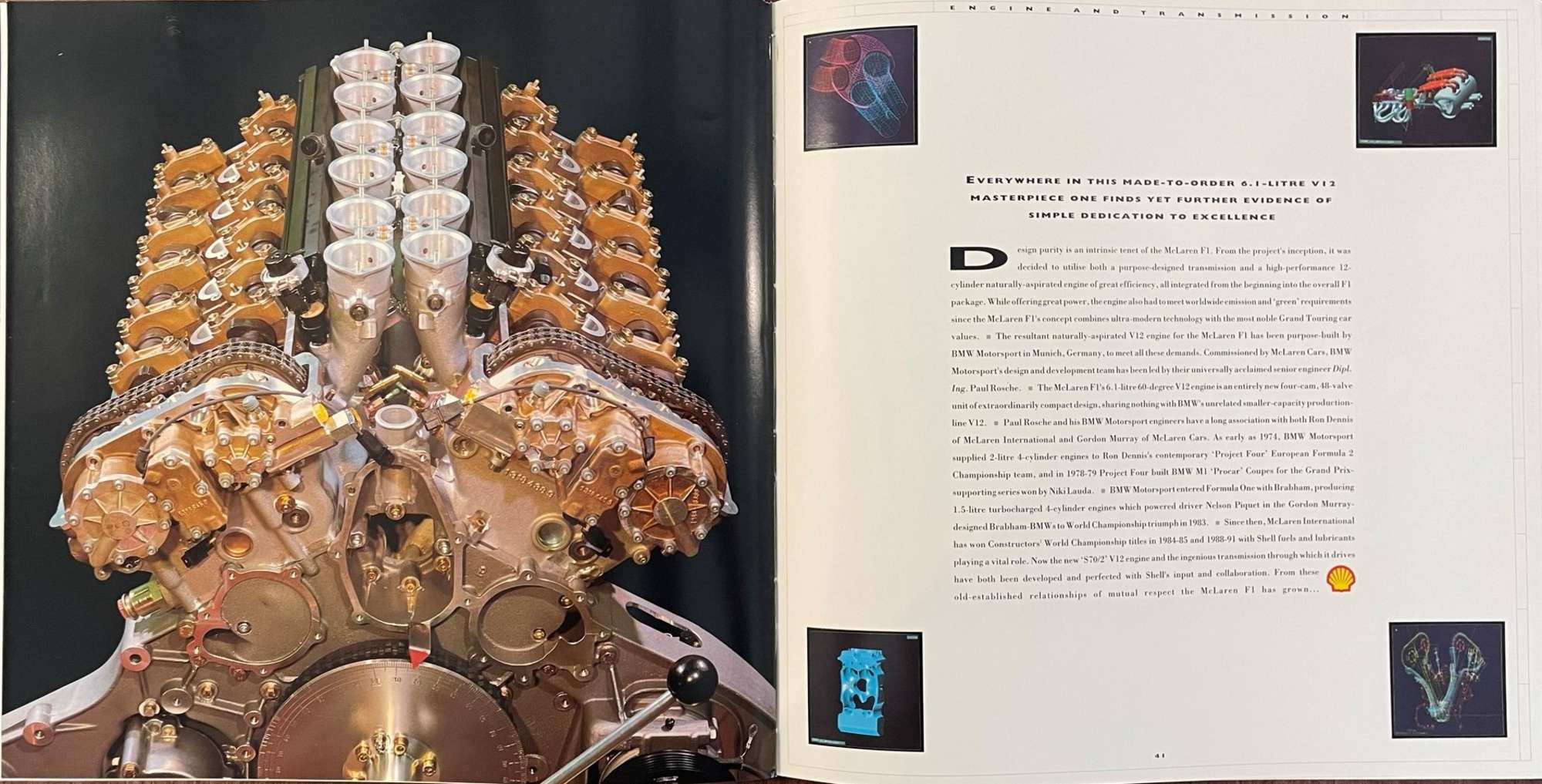 McLaren F1 1992 Launch Brochure in Paperback 