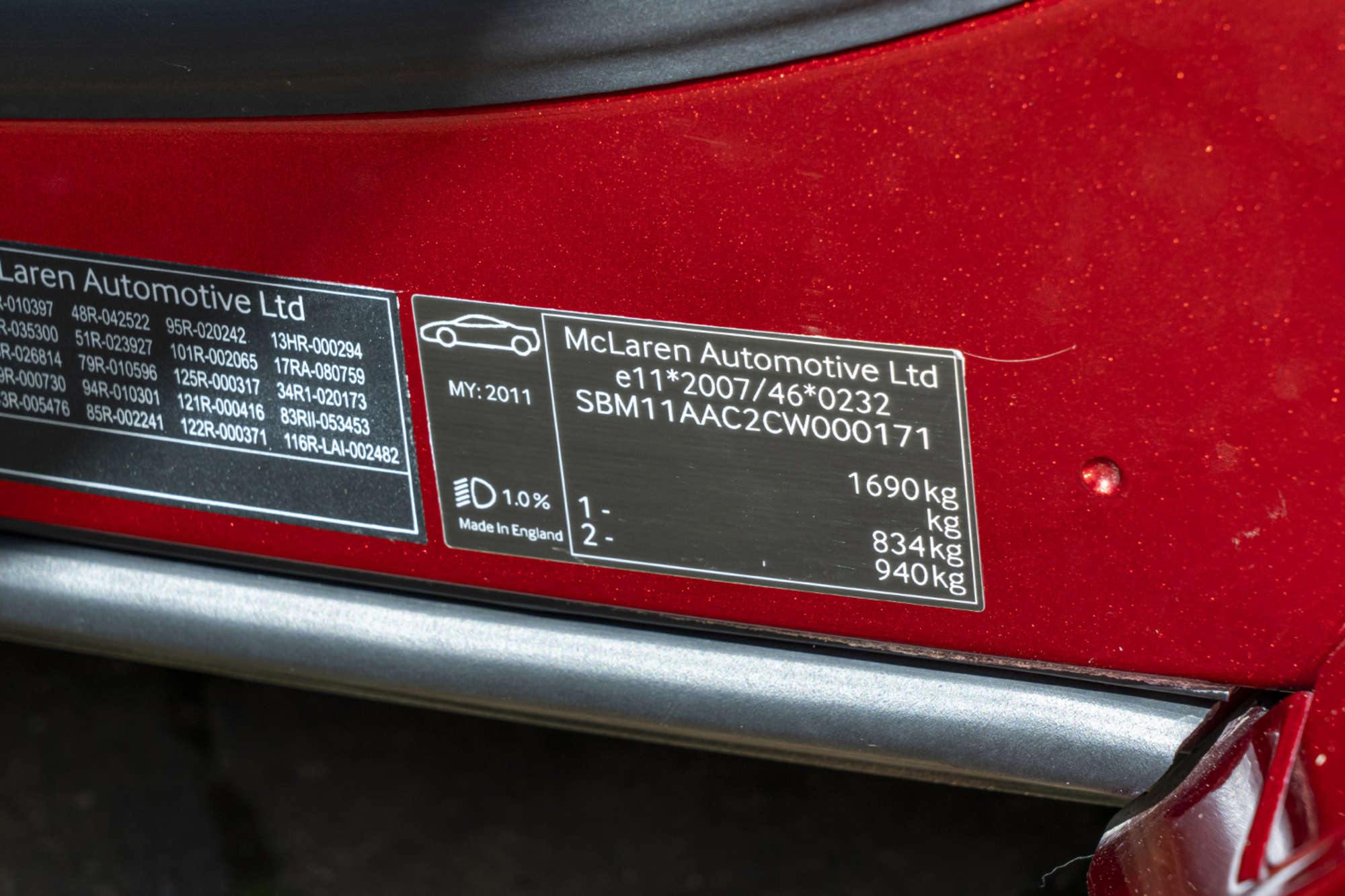 2011 McLaren MP4-12C -Sold