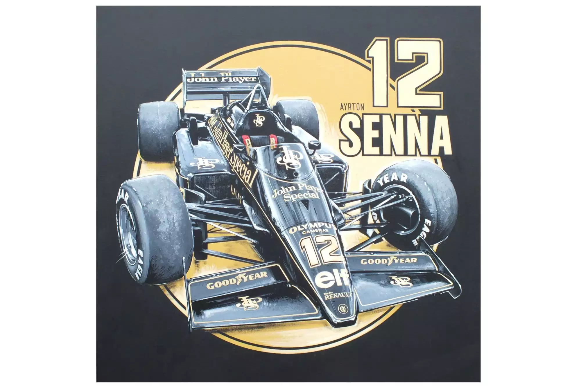 Black and Gold Acrylic on Canvas by Tony Upson 