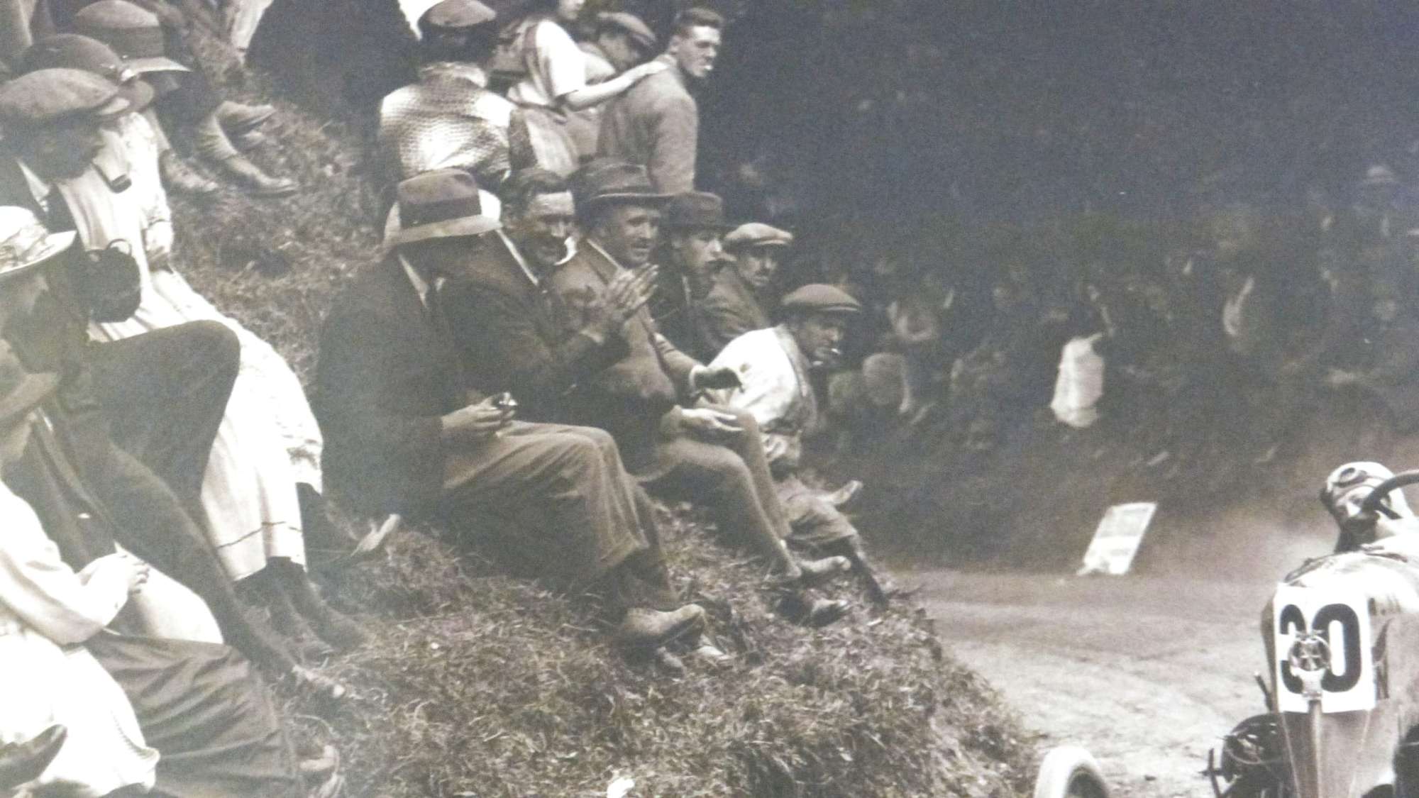 Basil Davenport Attacking the Hill at Shelsley Walsh 