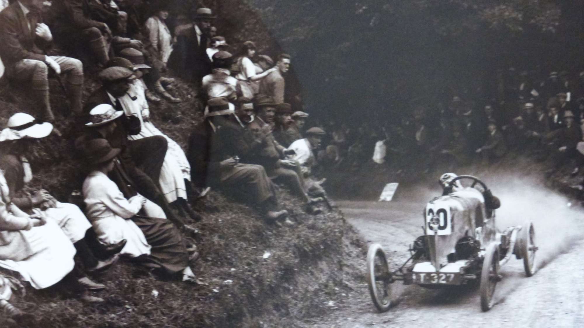 Basil Davenport Attacking the Hill at Shelsley Walsh 