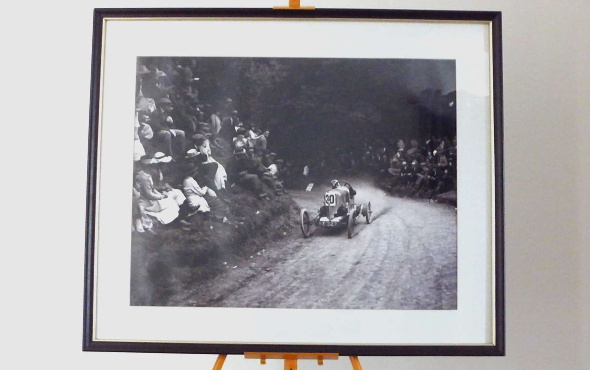 Basil Davenport Attacking the Hill at Shelsley Walsh 