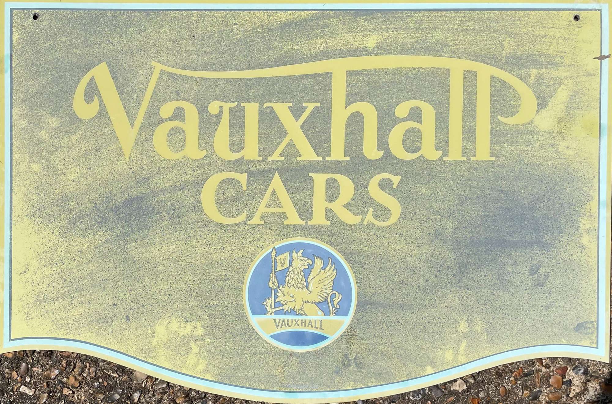 Reproduction Vauxhall Cars Sign, Double Sided 