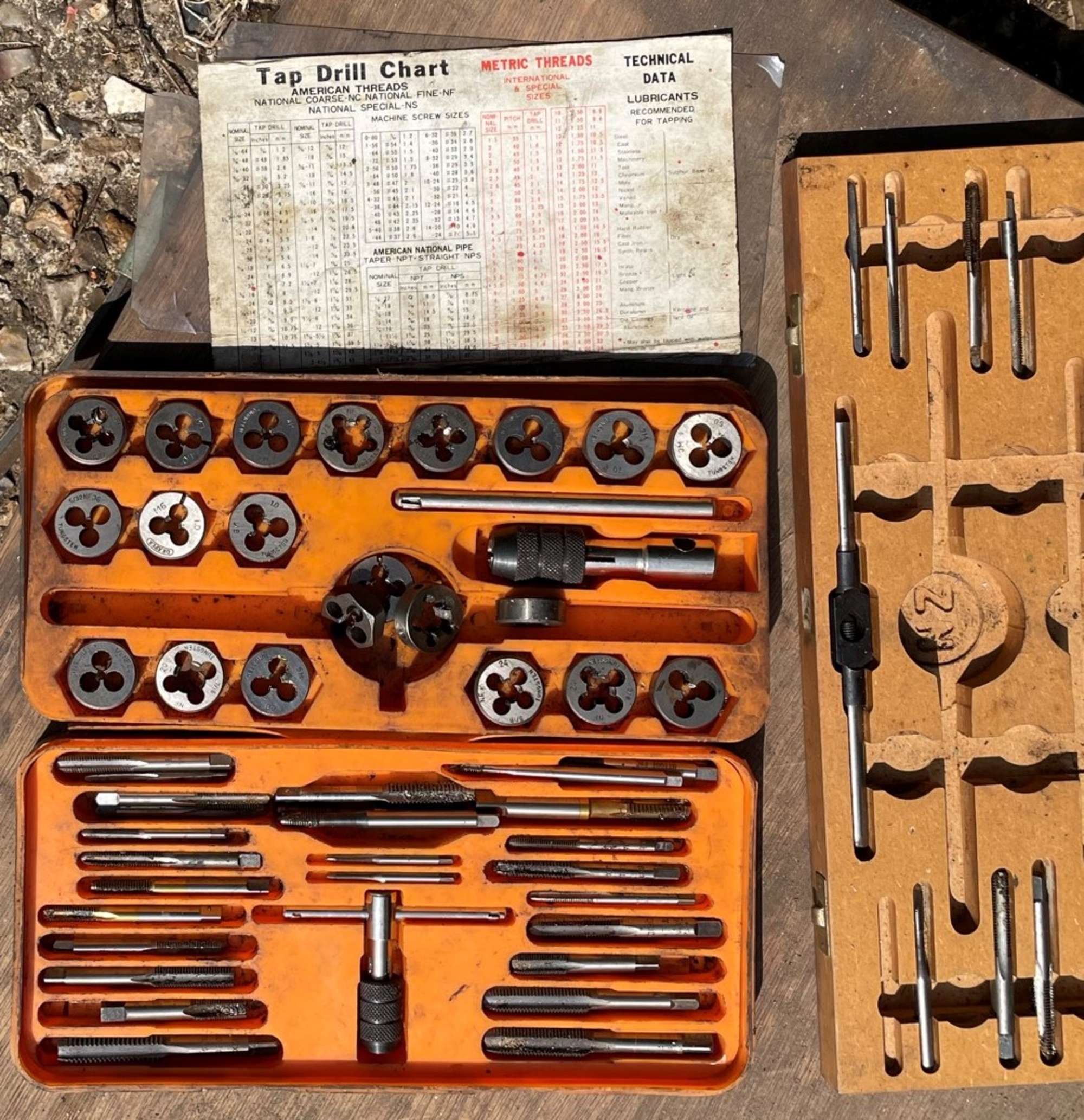 Assorted Taps and Dies BSF