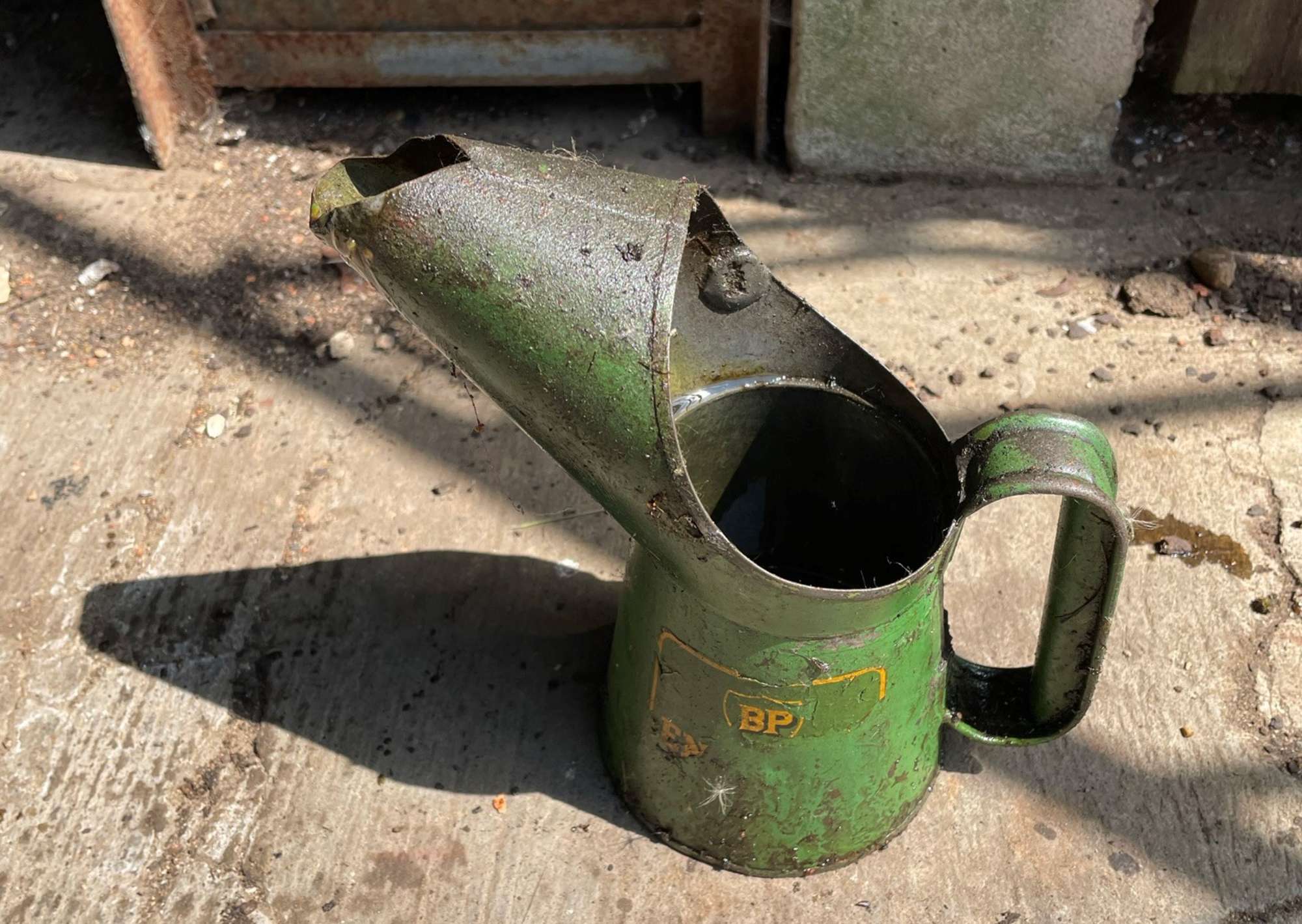 Six Assorted Oil Dispensers and Fuel Can