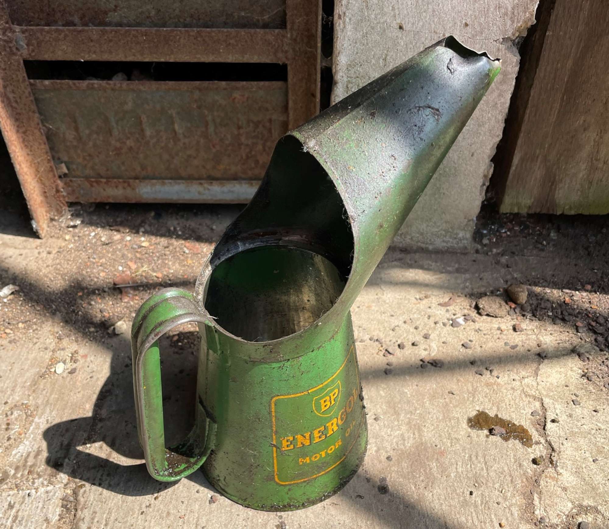 Six Assorted Oil Dispensers and Fuel Can