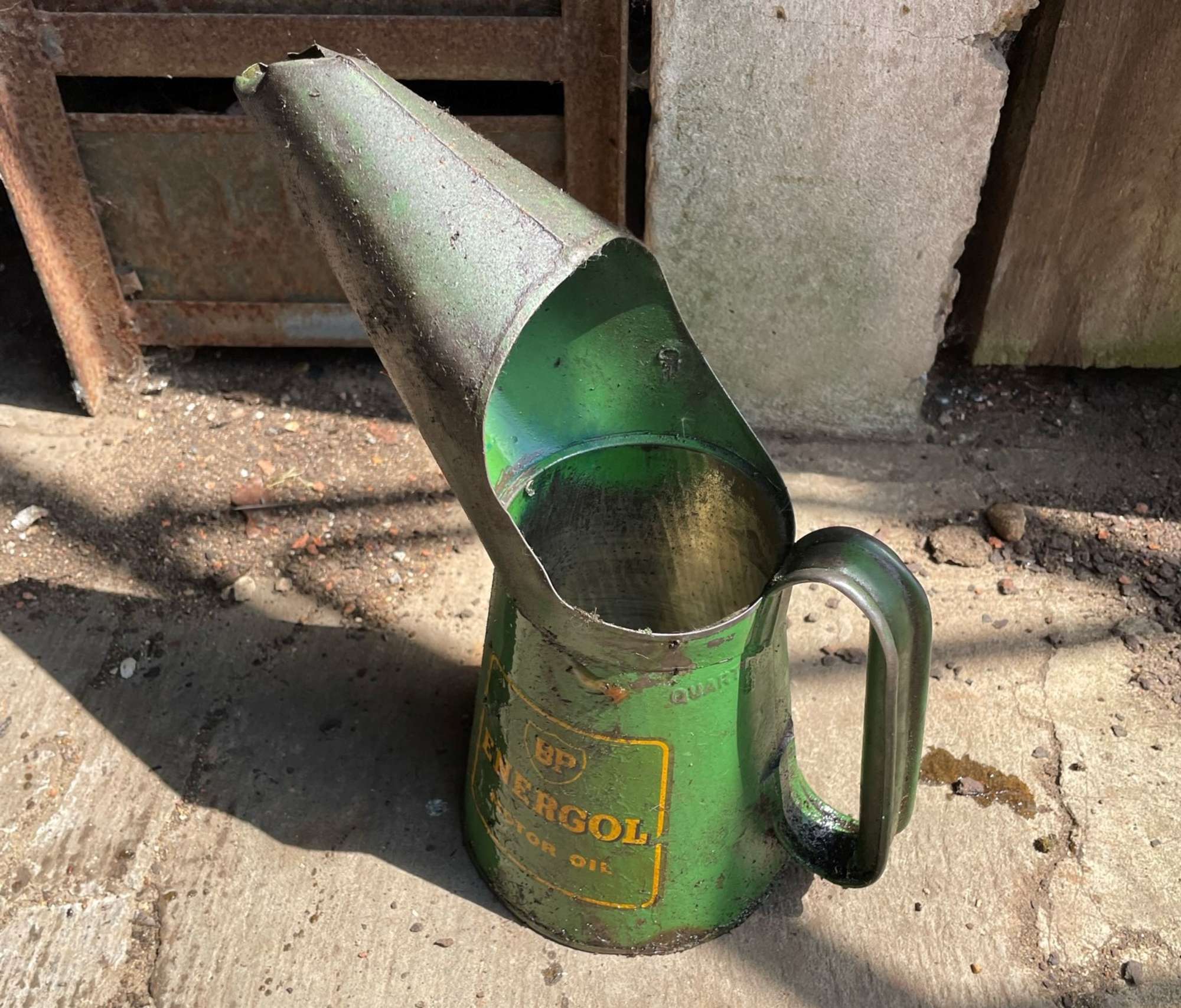 Six Assorted Oil Dispensers and Fuel Can