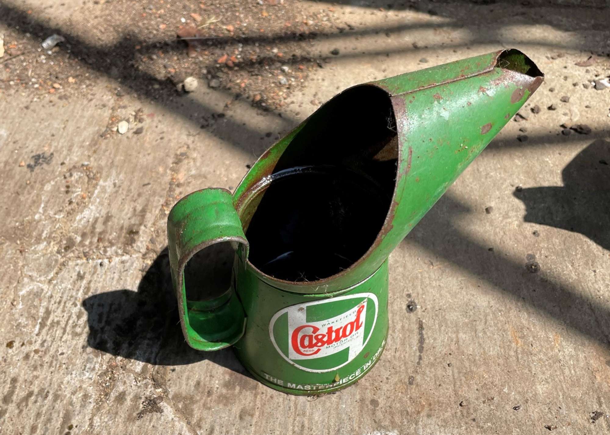 Six Assorted Oil Dispensers and Fuel Can