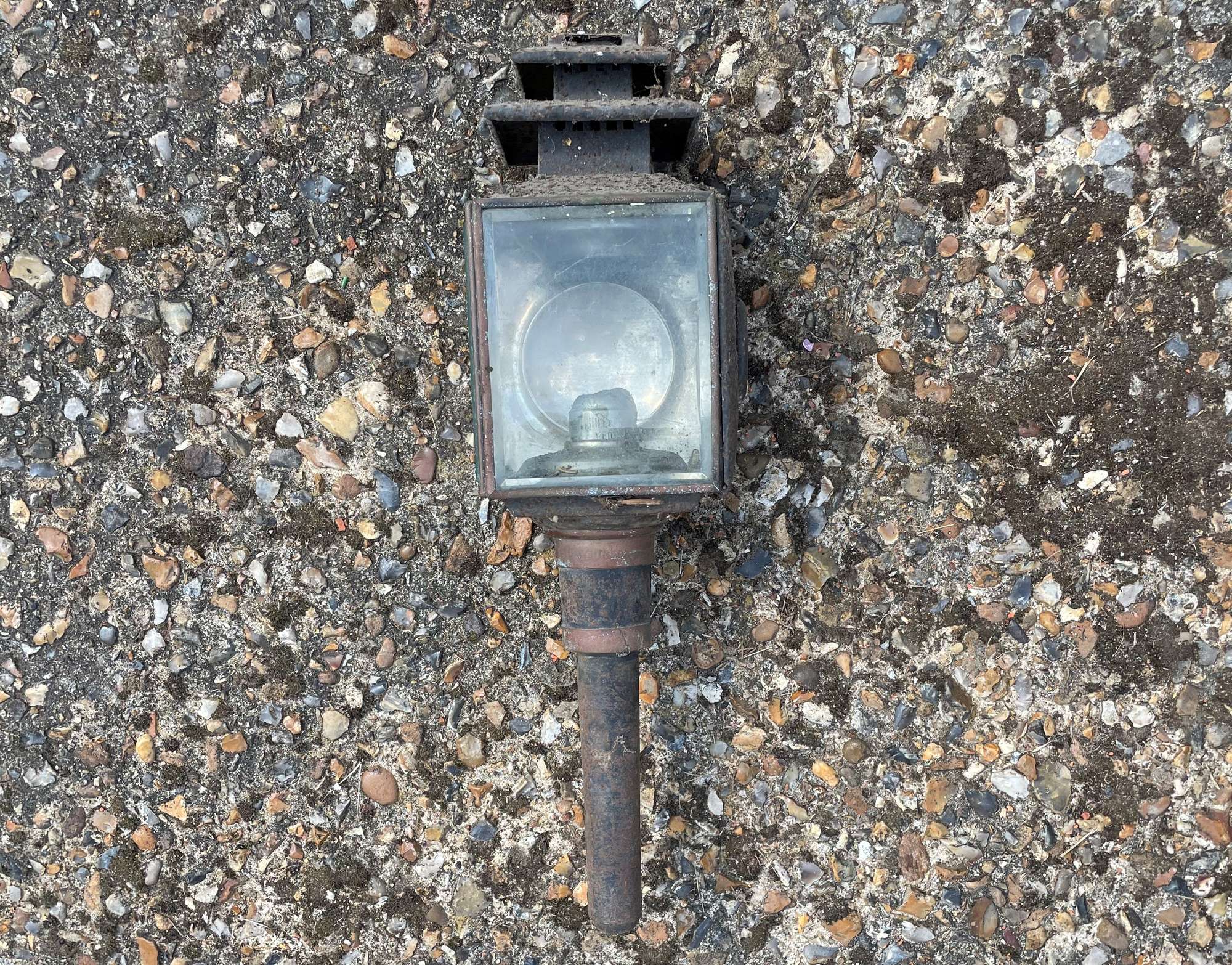 Elegant Coach Lamp with Red Lens to Rear