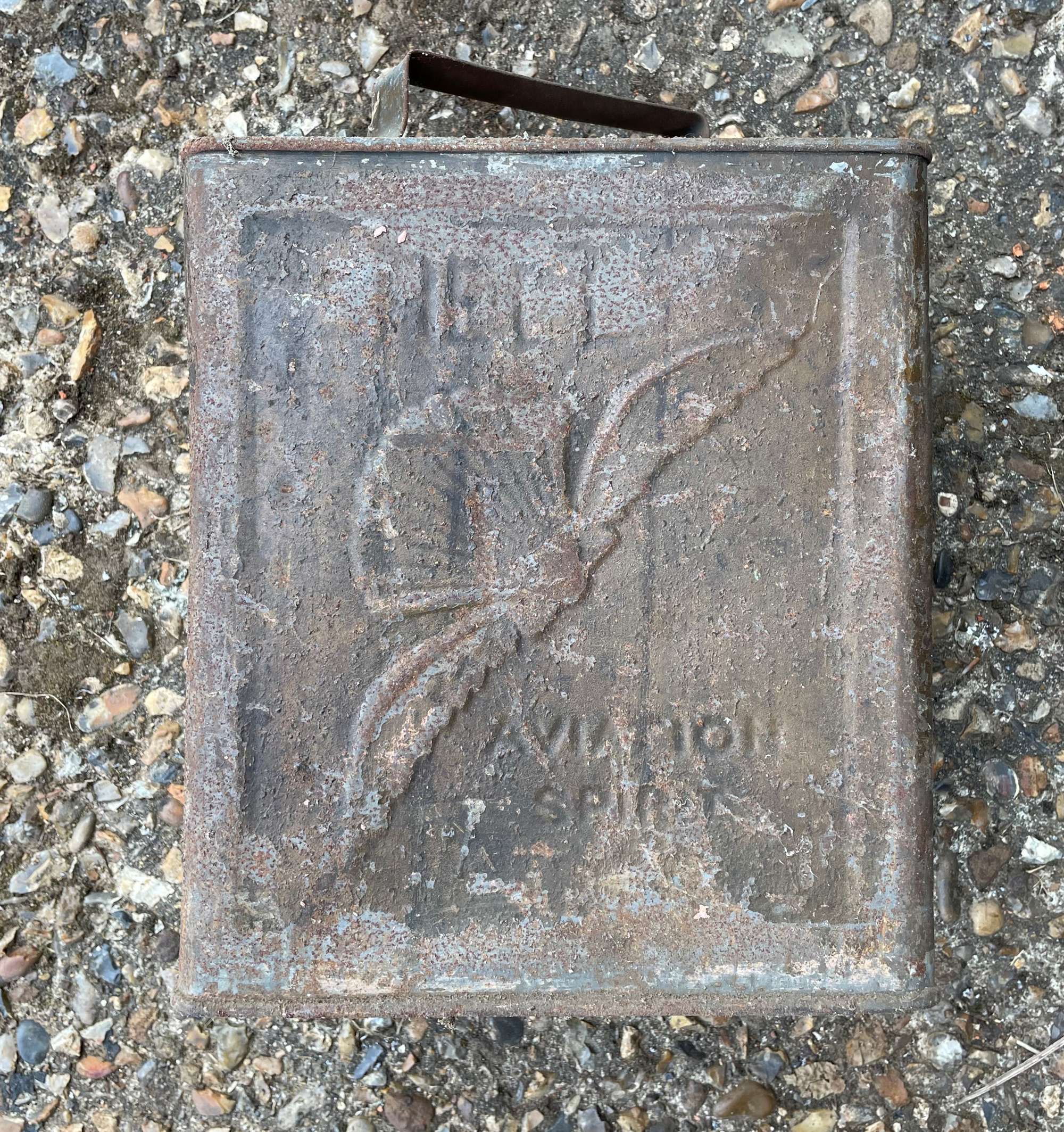 Shell Aviation Spirit Fuel Can