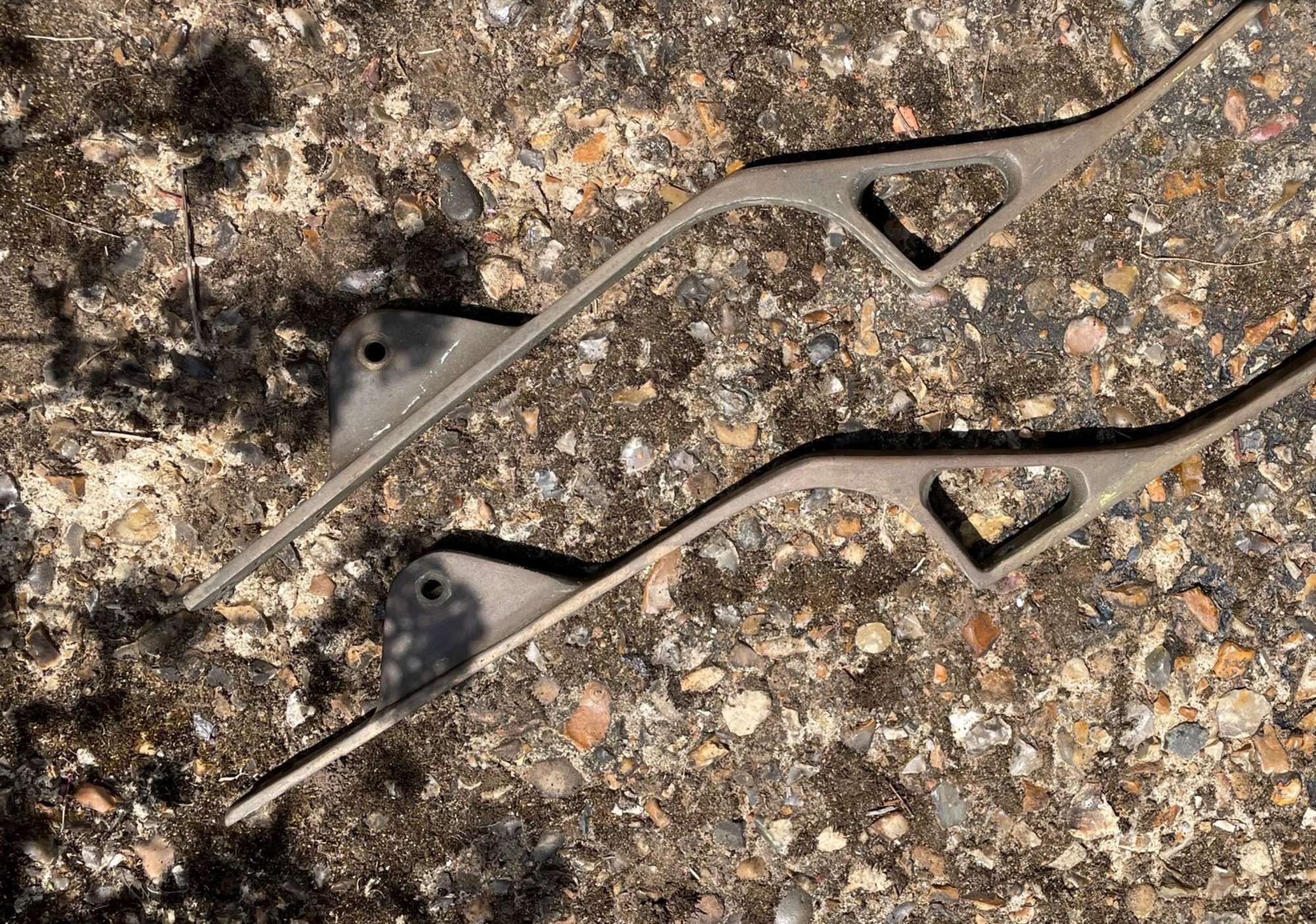 Pair of Brass Windscreen Pillars for Veteran or Edwardian Vehicles