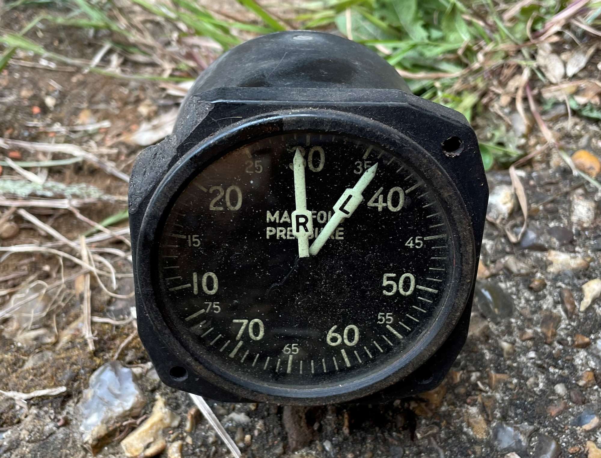 Manifold Pressure Gauge as used in Lancaster Bombers or Spitfires 