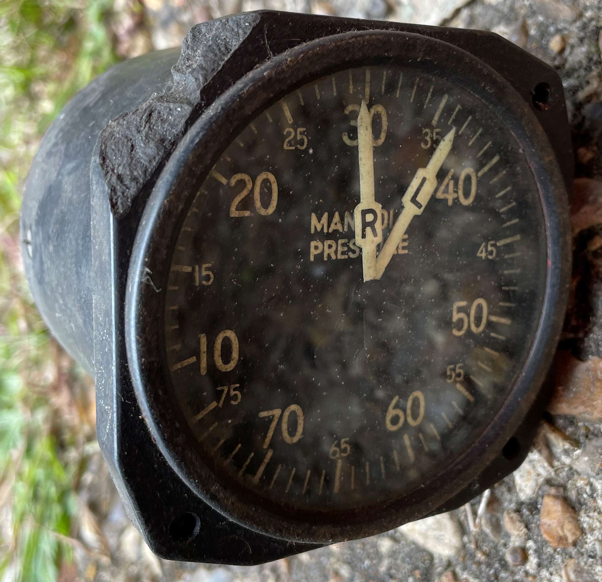 Manifold Pressure Gauge as used in Lancaster Bombers or Spitfires 