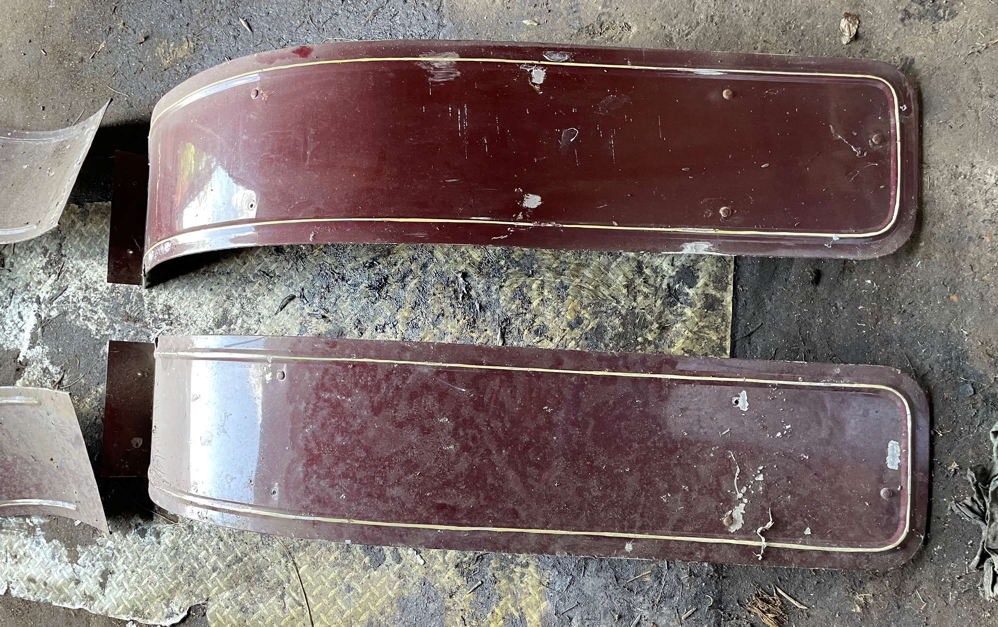 Set of Four Veteran or Edwardian Aluminium Wings