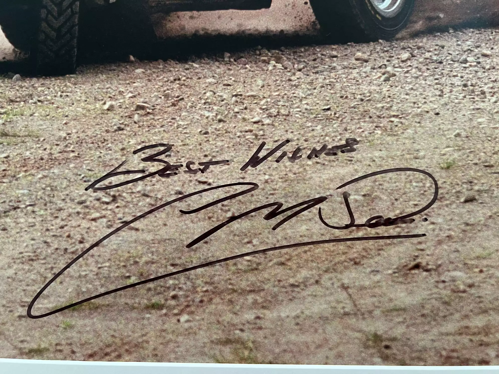 McRae At Speed: Signed Photo Depicting Colin Behind the Wheel of NVY 52P