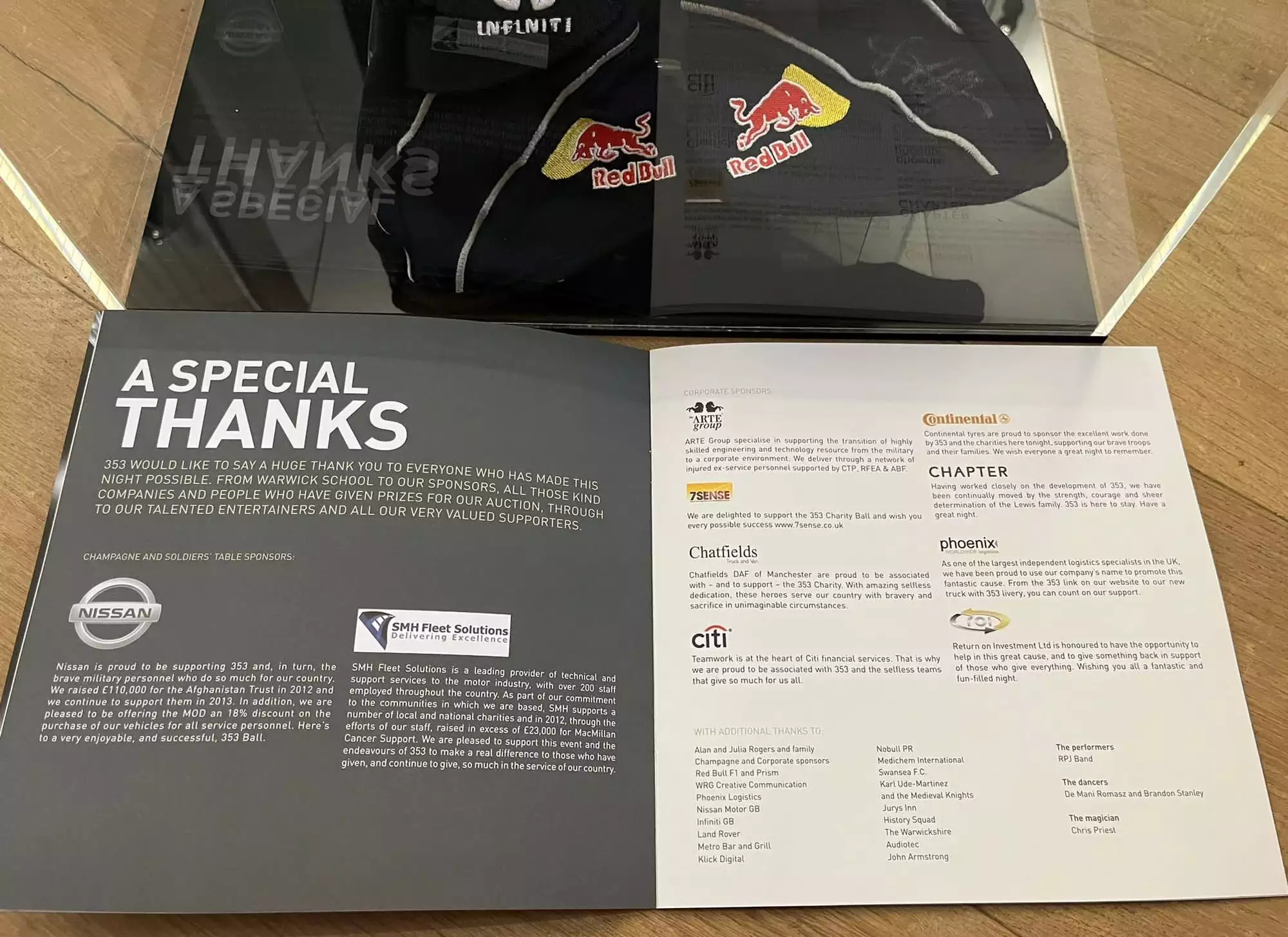 A Pair of Red Bull Gloves signed by Sebastian Vettel