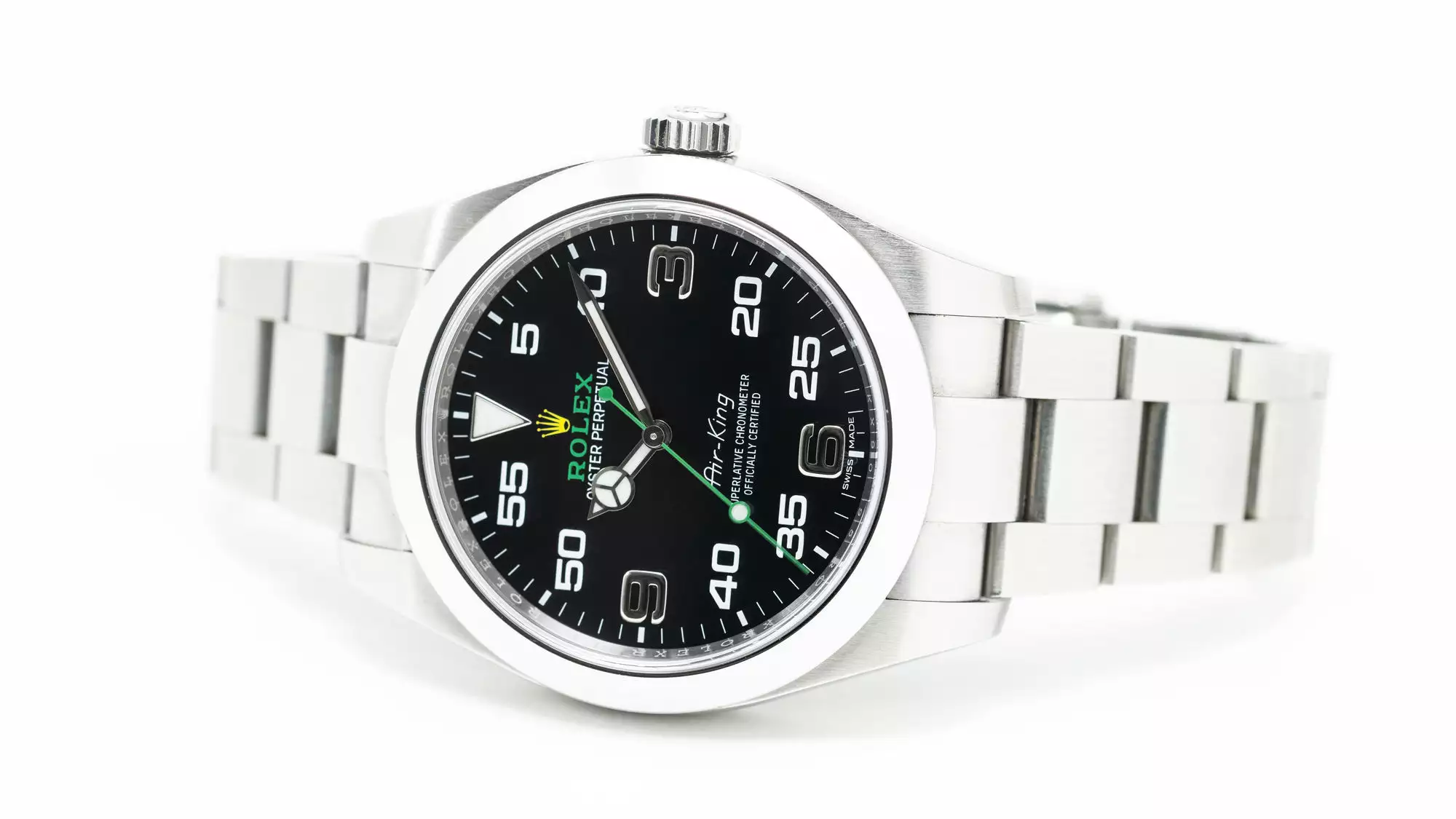 2019 Rolex Air King 'Bloodhound' Complete with Box and Paperwork