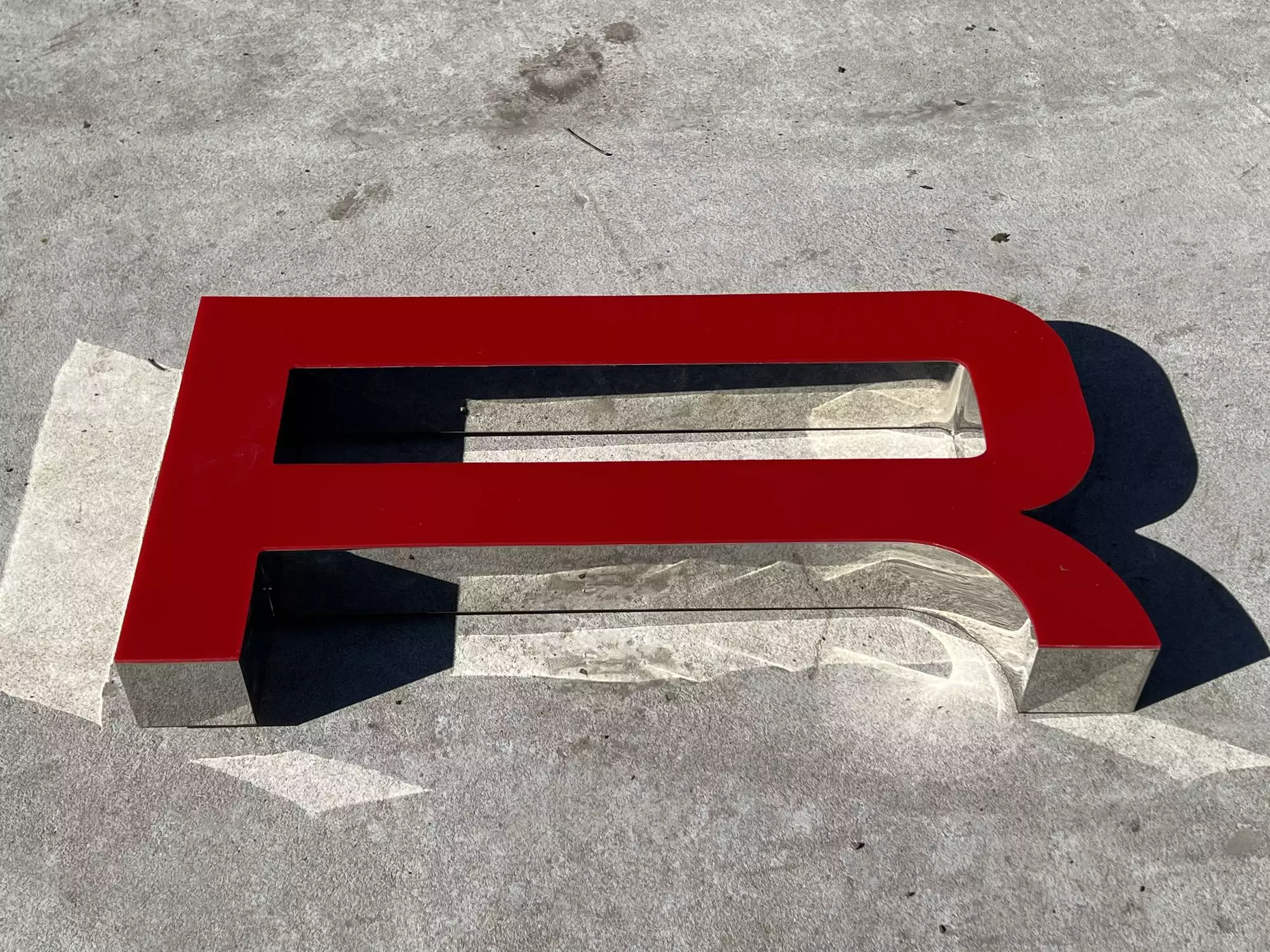 Large 3.5m Illuminated Porsche-Style Outdoor Dealership Sign