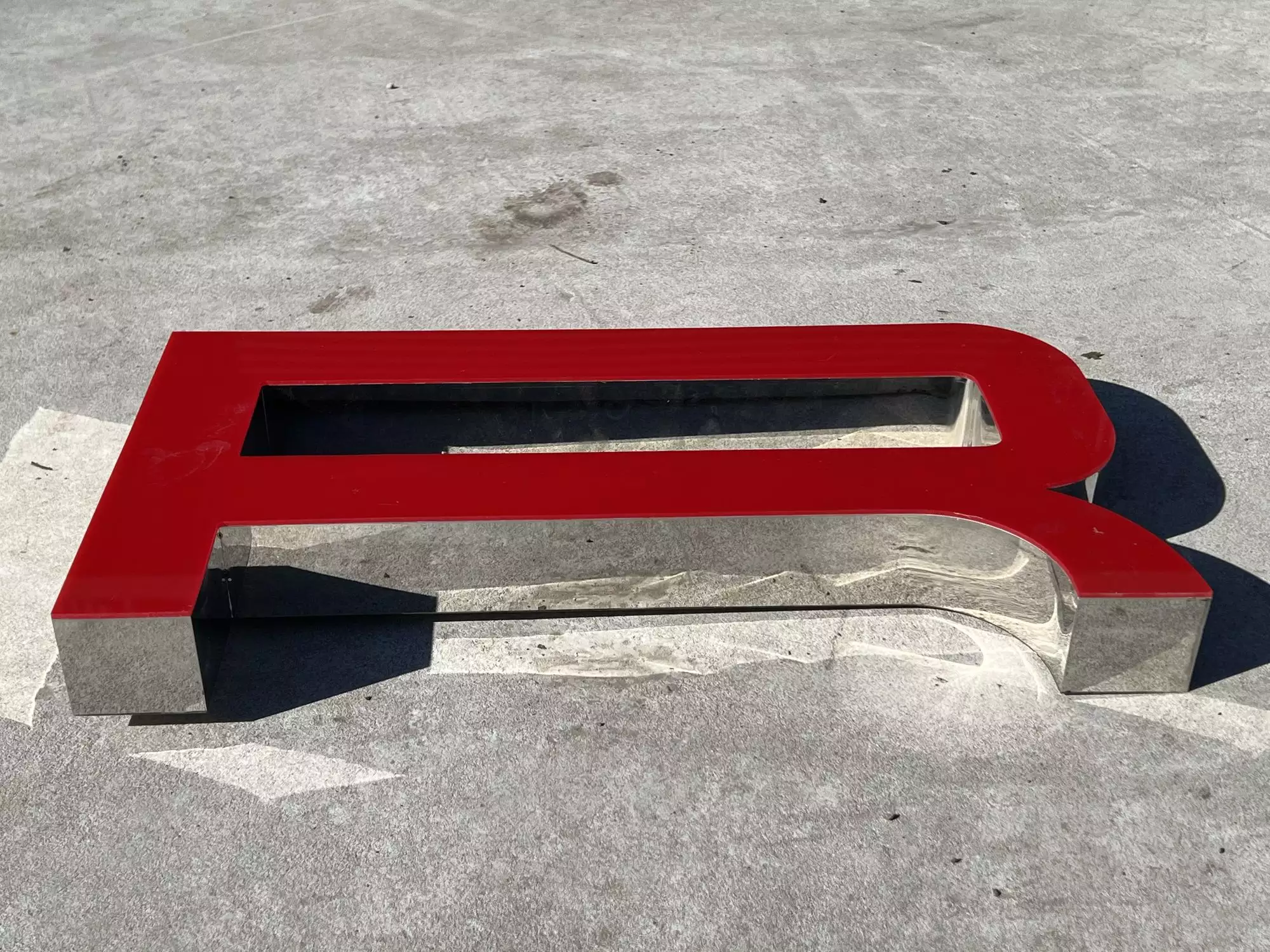 Large 3.5m Illuminated Porsche-Style Outdoor Dealership Sign