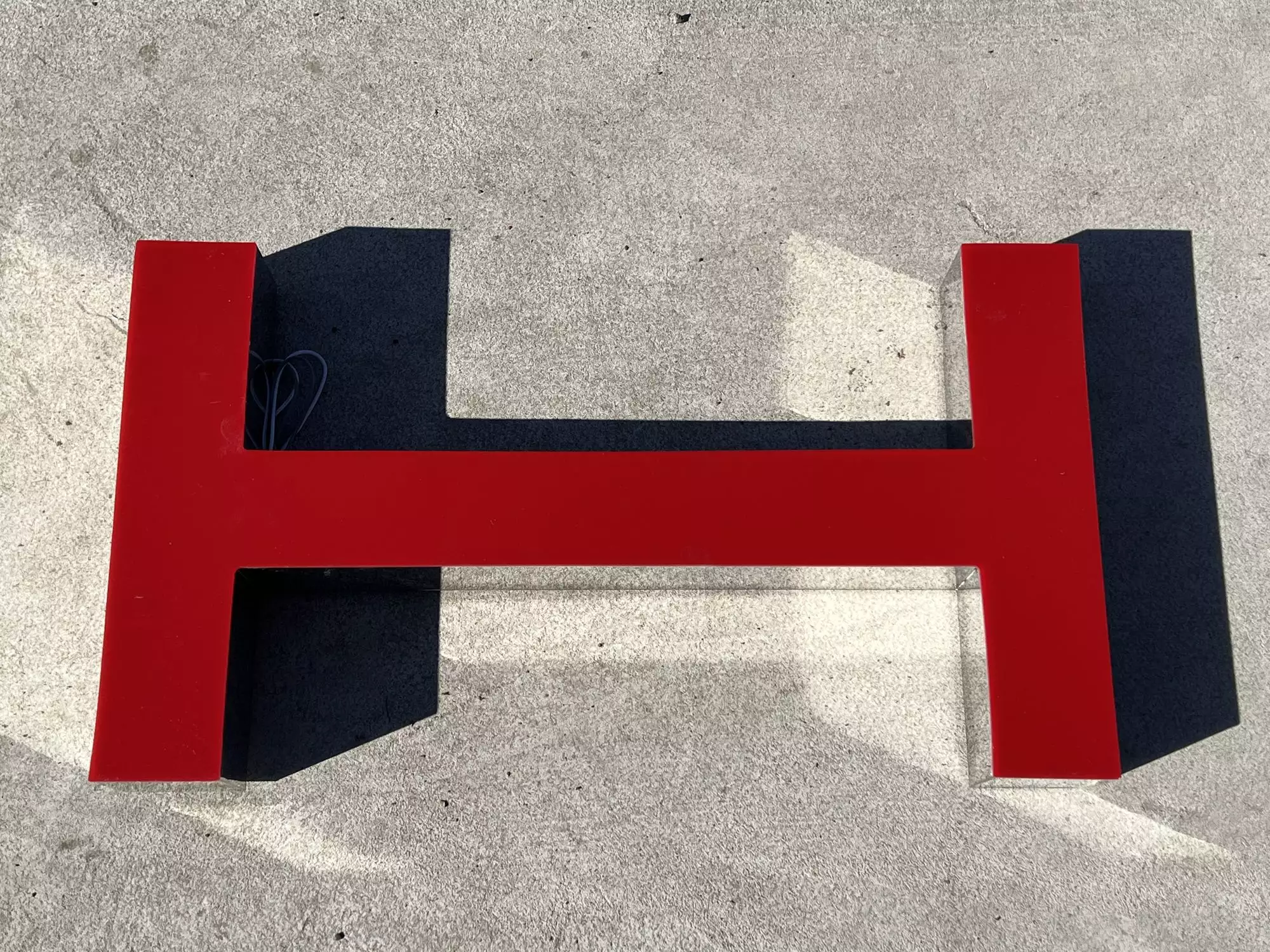 Large 3.5m Illuminated Porsche-Style Outdoor Dealership Sign