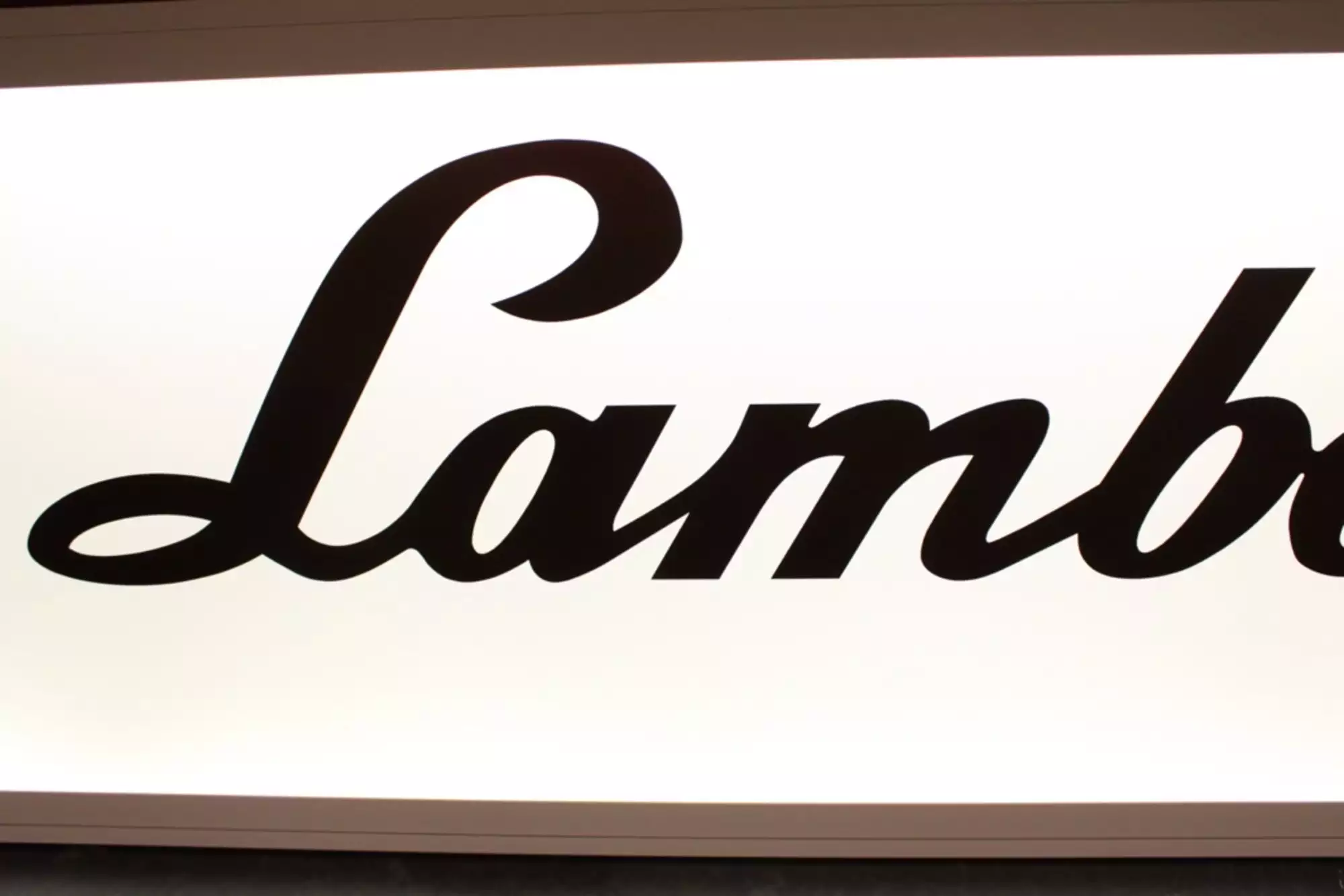 Lamborghini Illuminated Sign