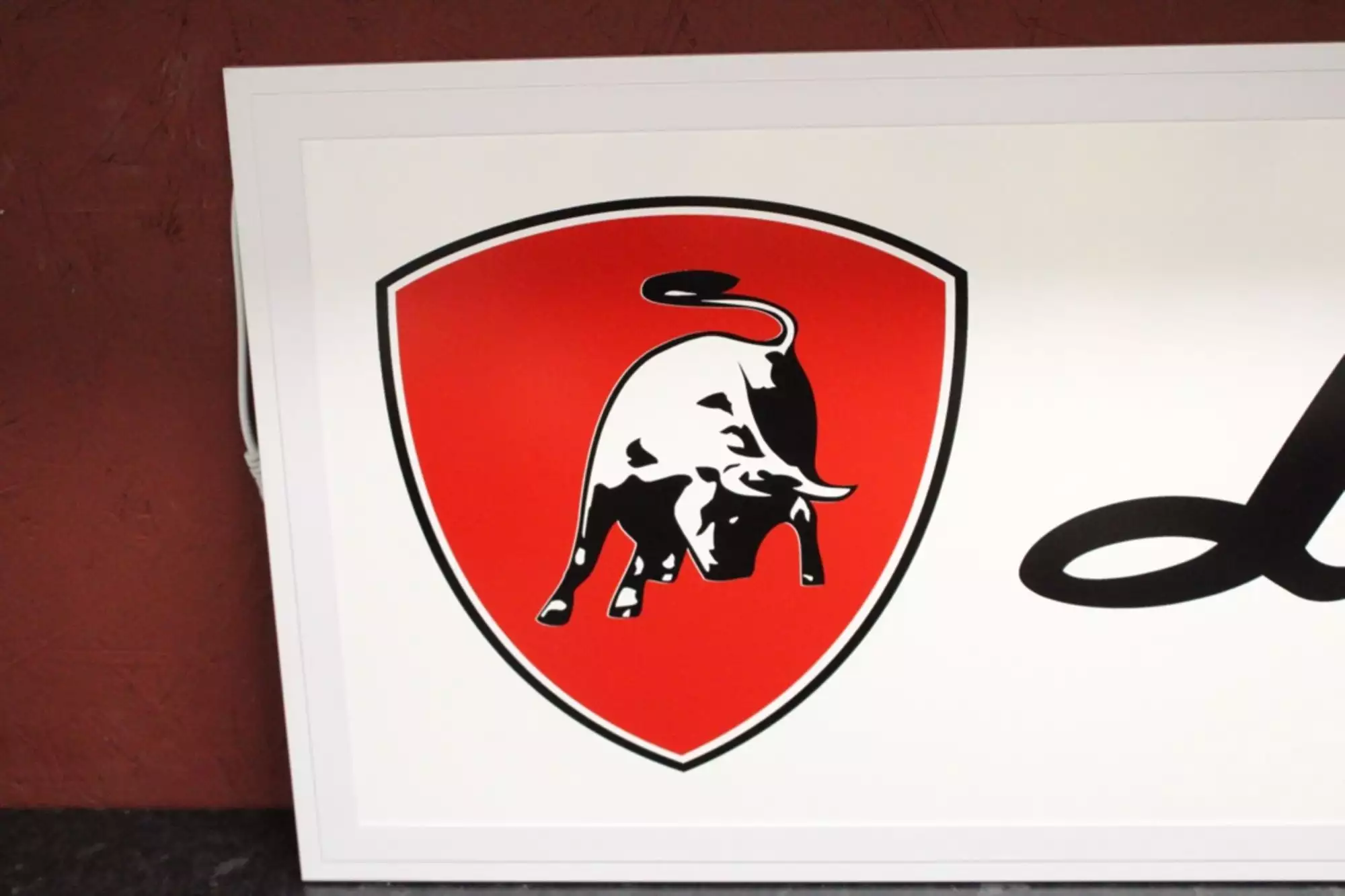 Lamborghini Illuminated Sign