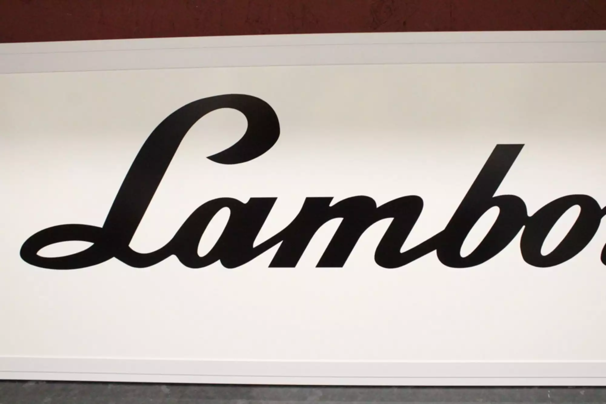 Lamborghini Illuminated Sign