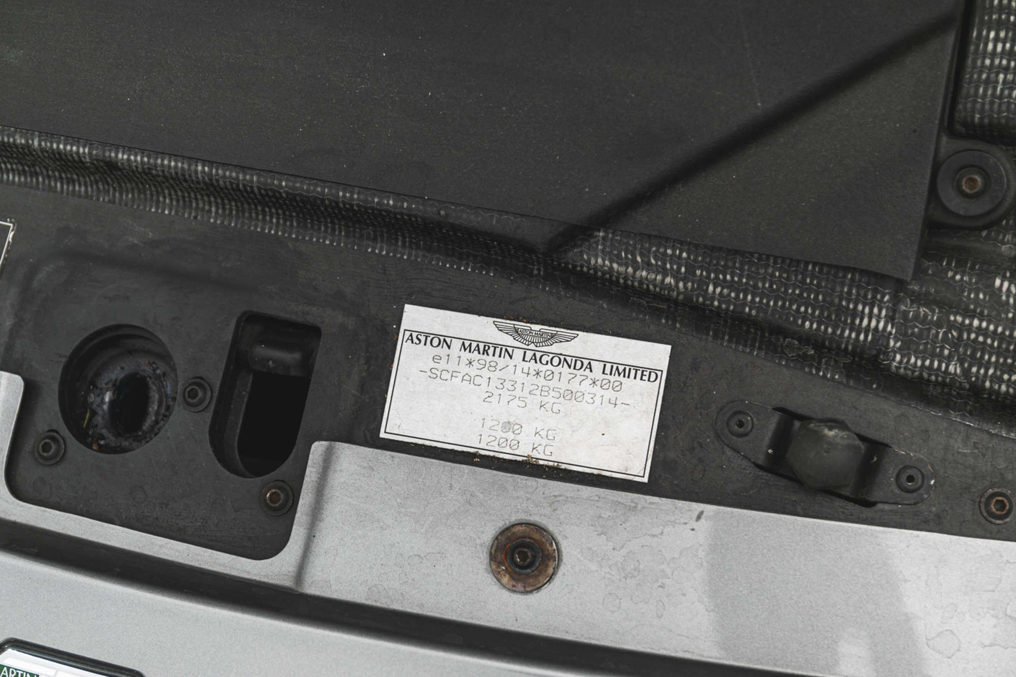 **Withdrawn** 2002 Aston Martin V12 Vanquish*