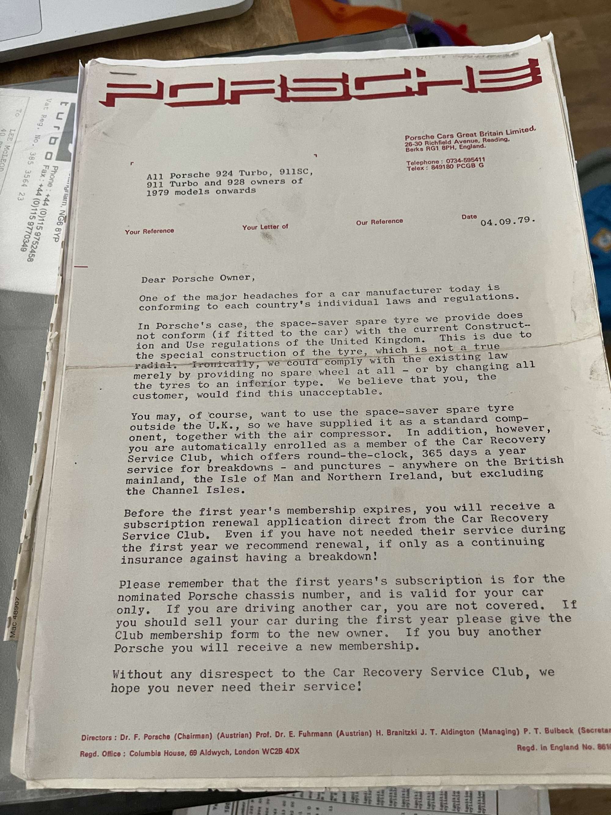 1980 Porsche 924 Turbo Coupé