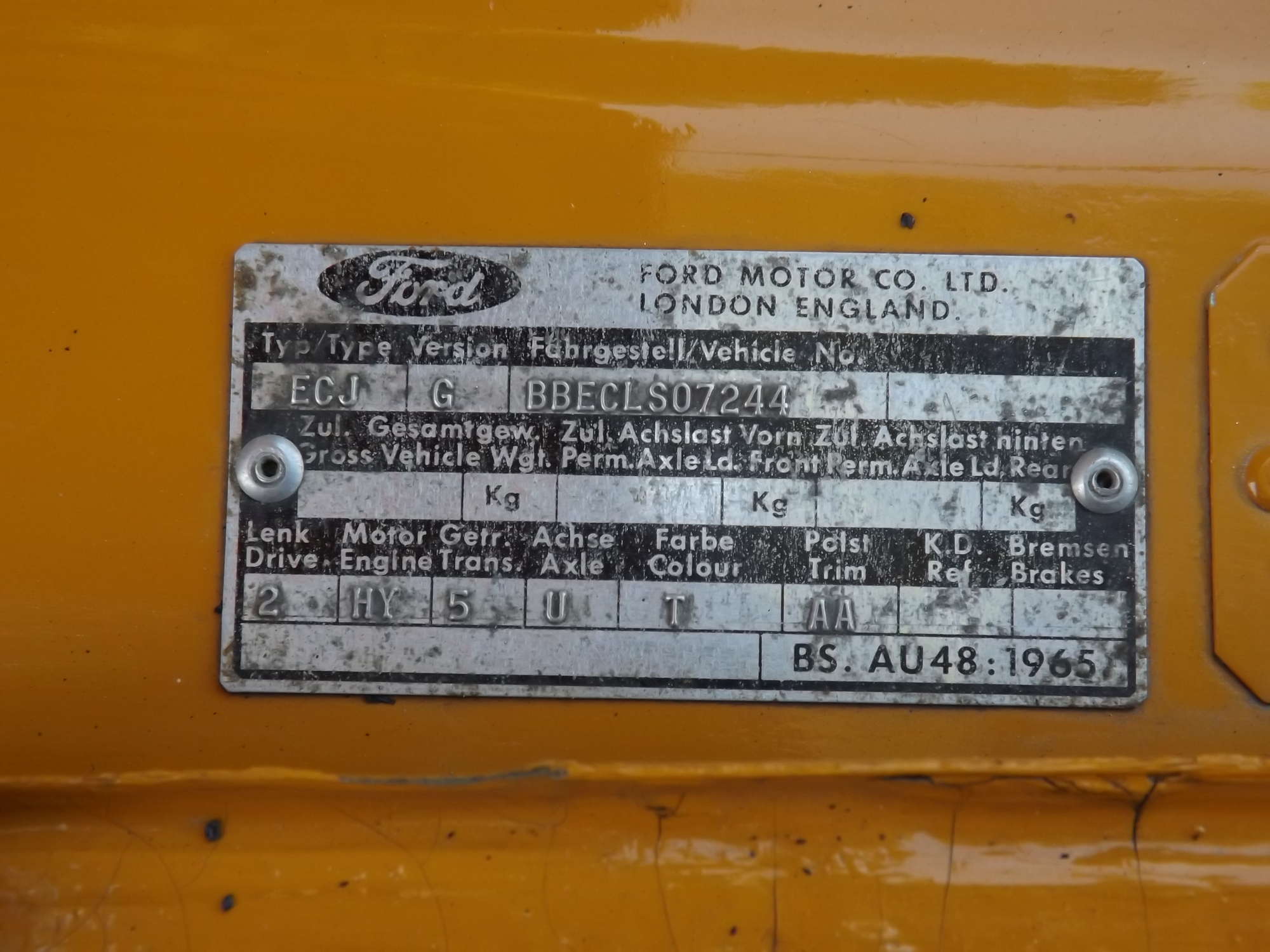 1971 Ford Capri 3000 GT XLR Comanche-For Sale