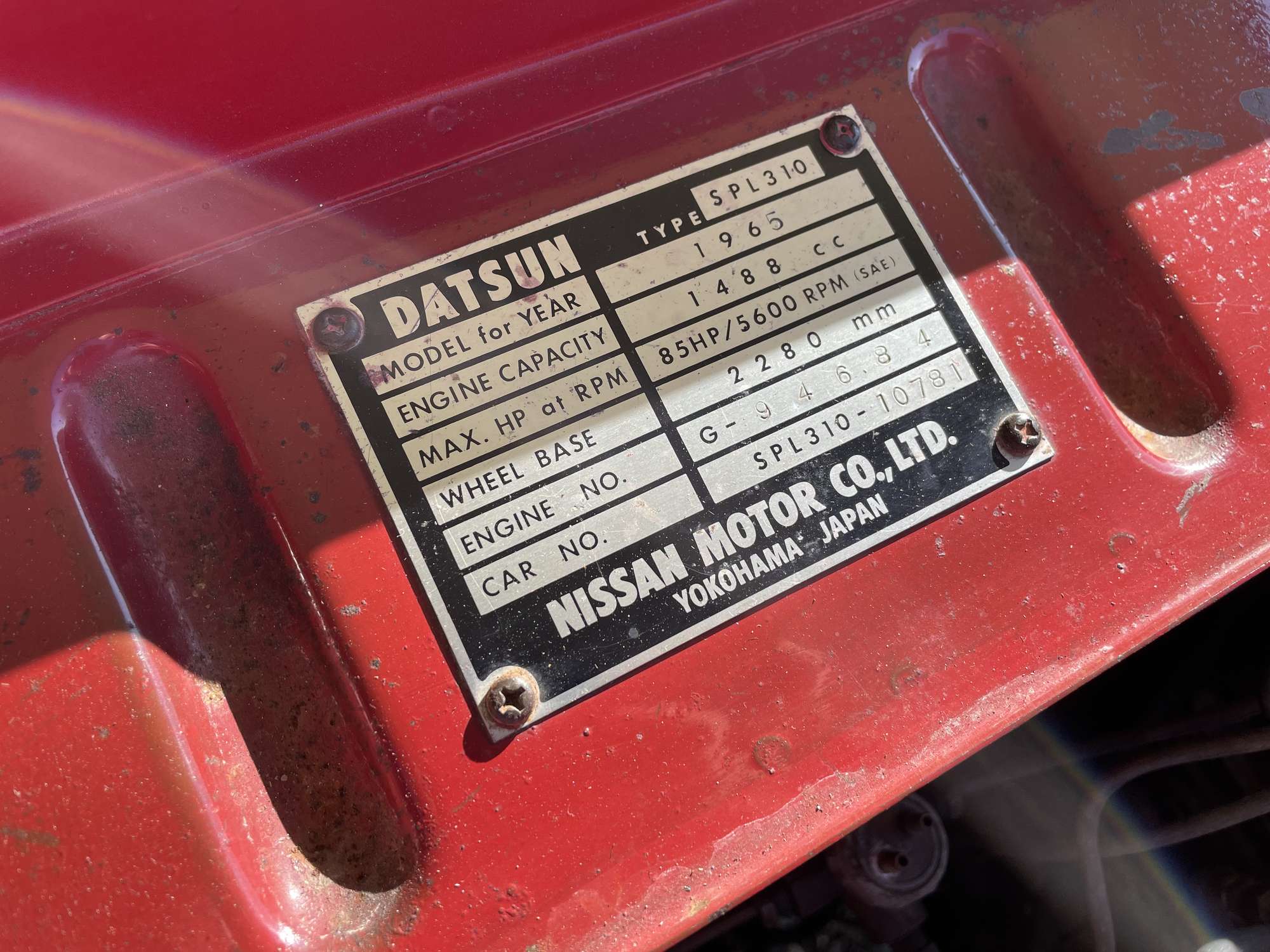 1965 Datsun Fairlady 1500 (SPL310)-Sold