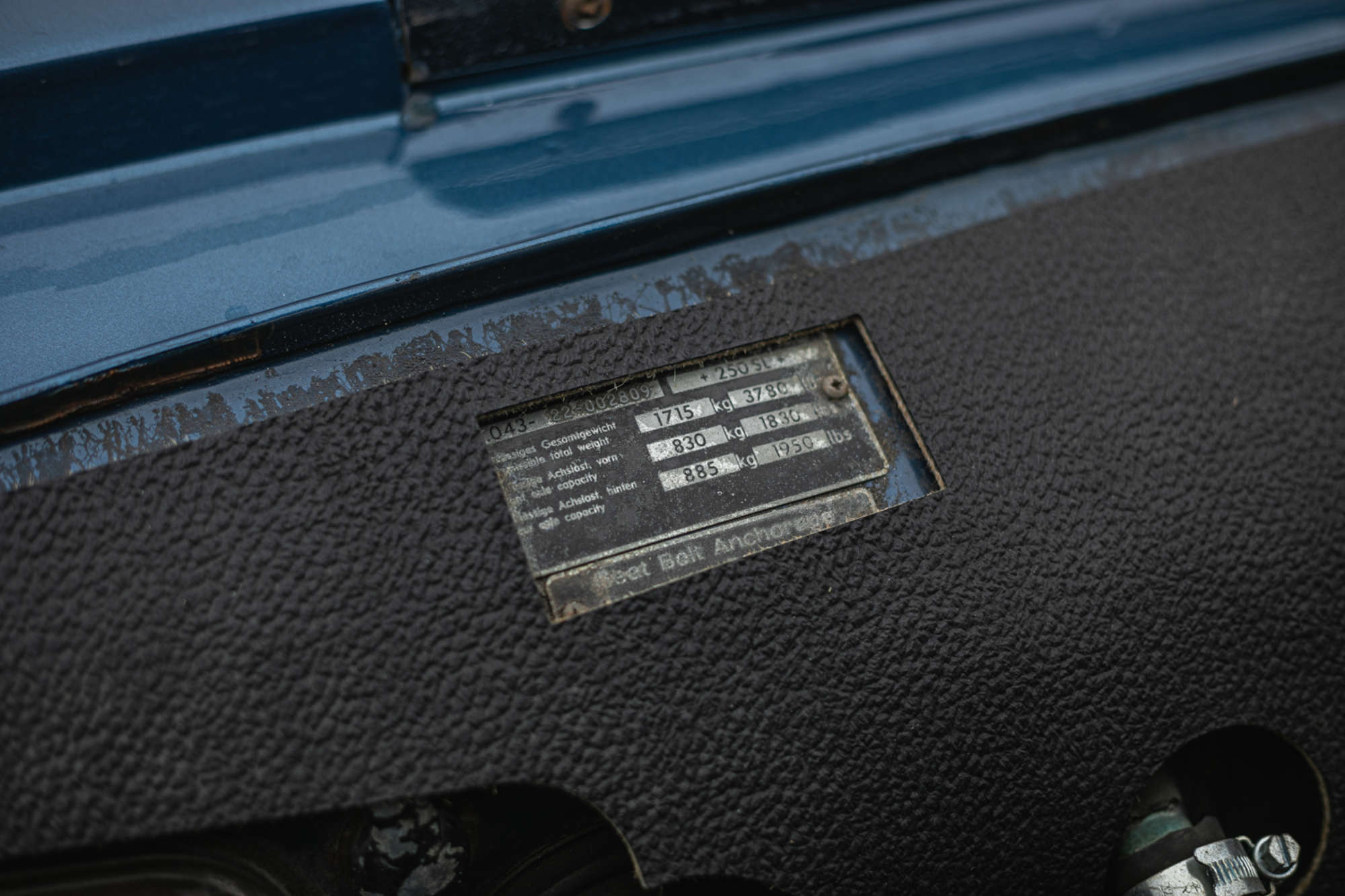 1967 Mercedes-Benz 250SL California Coupé (W113)-Sold