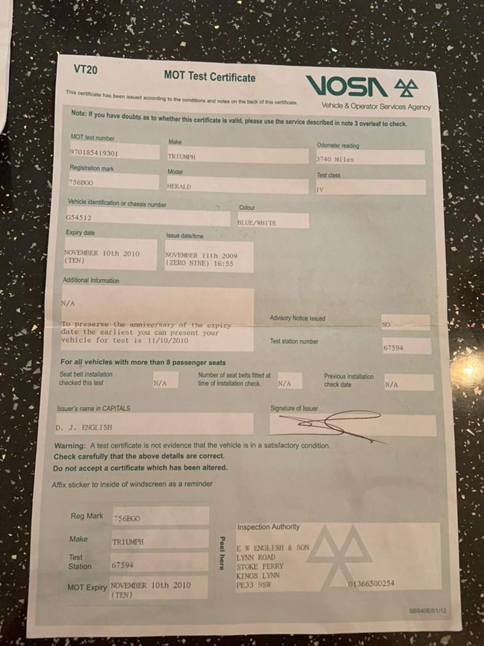 1960 Triumph Herald 948 Saloon-Sold