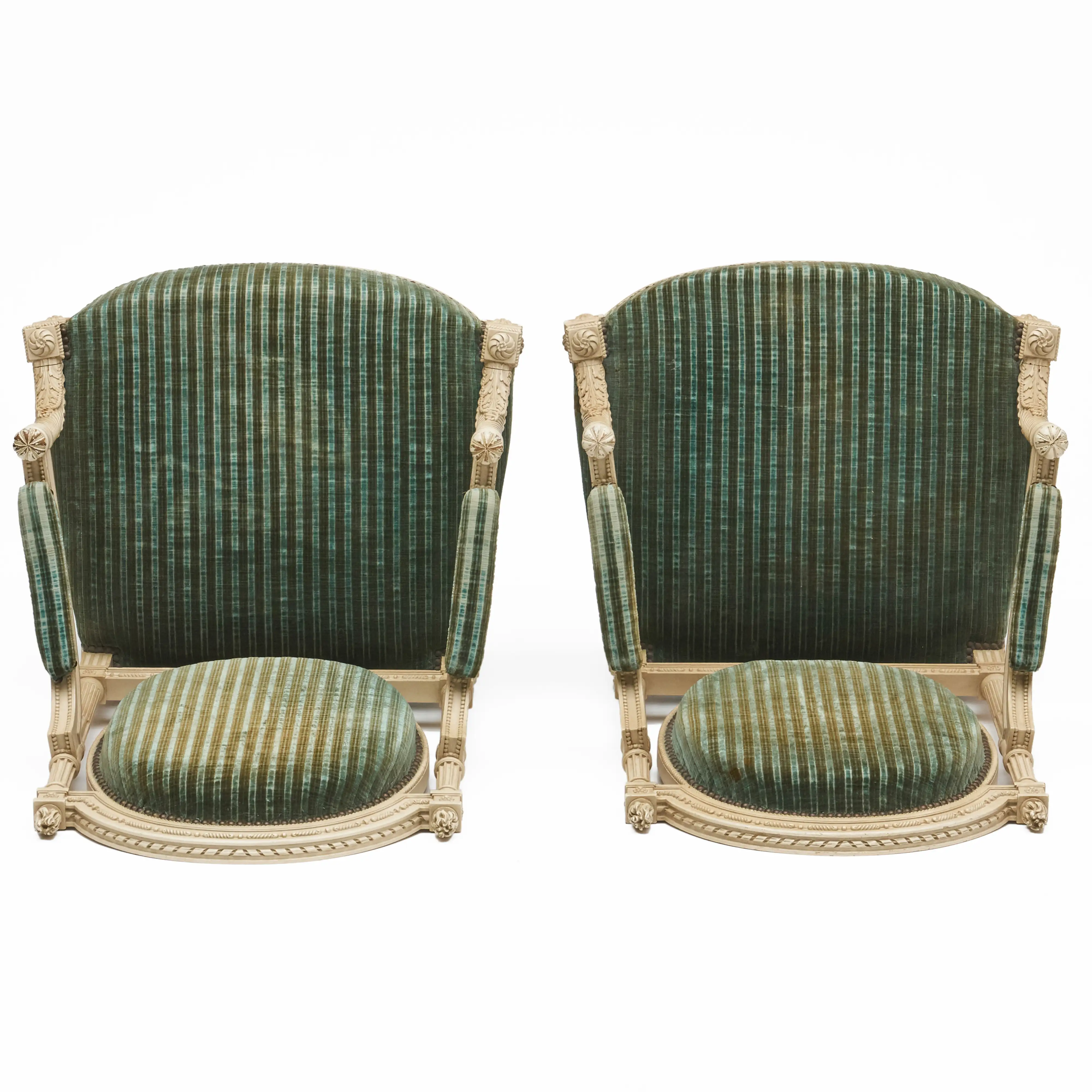 STAIR | Pair of Louis XVI Style Painted | STAIR
