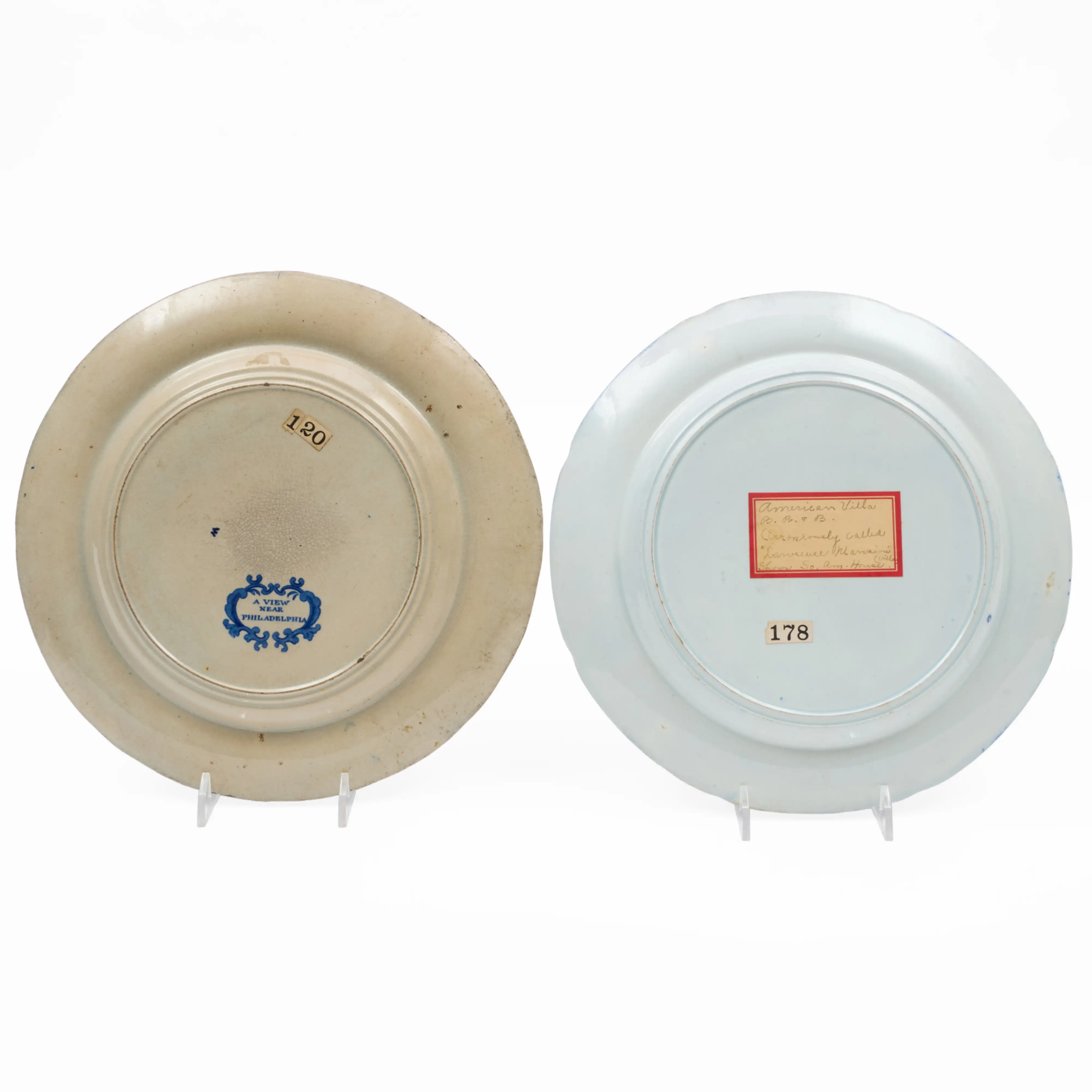 STAIR | Two Historical Staffordshire Plates | STAIR