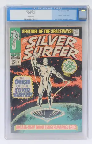 Marvel Comics, The Silver Surfer #1 (1968) CGC 7.0, First Solo Series & First Appearance of Shalla-Bal.  Although unchecked for completeness condition generall