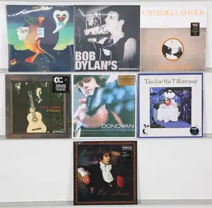 New Vinyl: A selection of folk and singer-songwriter LPs featuring notable works and high-quality reissues from Nick Drake, Cat Stevens, and Bob Dylan.
Include