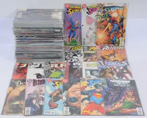 DC & DC Vertigo Comics, Superman, Robin, JLA, Cruel and Unusual, Resurrection Man, Superboy & similar.  Although unchecked for completeness condition generally