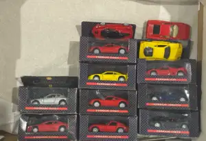 Shell “Ferrari Collezione” 1:38 scale die-cast cars, a group of boxed models