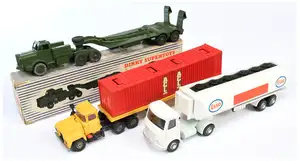 Dinky Toys 660 Military Mighty Antar Tank Transporter - Green including supertoy hubs
