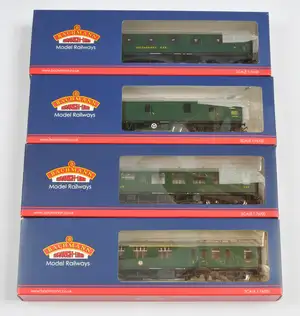 Bachmann group of BR green Mk1 Coaches comprising of