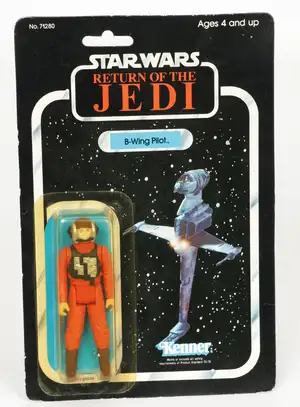 Kenner Star Wars vintage 3.75 inch action figure B-Wing Pilot ROTJ 77A.