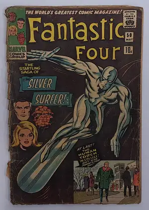 Marvel Comics, Fantastic Four #50 (1966) Third Appearance of the Silver Surfer & Second Appearance of Galactus.  Although unchecked for completeness condition 