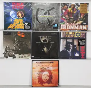 New Vinyl: A collection of hip hop and rap vinyl LP records featuring landmark albums from influential East Coast artists. The selection includes key works and