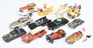Corgi Toys A Group Of 12 To Include - "Batman" Batmobile, "James Bond" Aston Martin DB5,