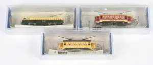Bachmann N Scale group of 3x Trolley Cars to include