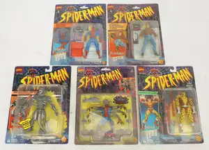 ToyBiz Spider-Man carded figure group