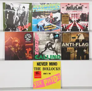 New Vinyl: A collection of punk rock and hardcore punk vinyl records featuring classic albums and high-quality modern reissues