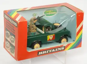 Britains 'Military' Range - Set No. 9782 'Land Rover', Boxed.