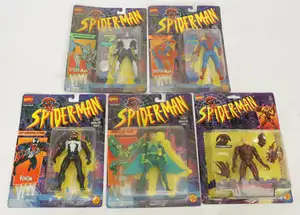 ToyBiz Spider-Man carded figure group